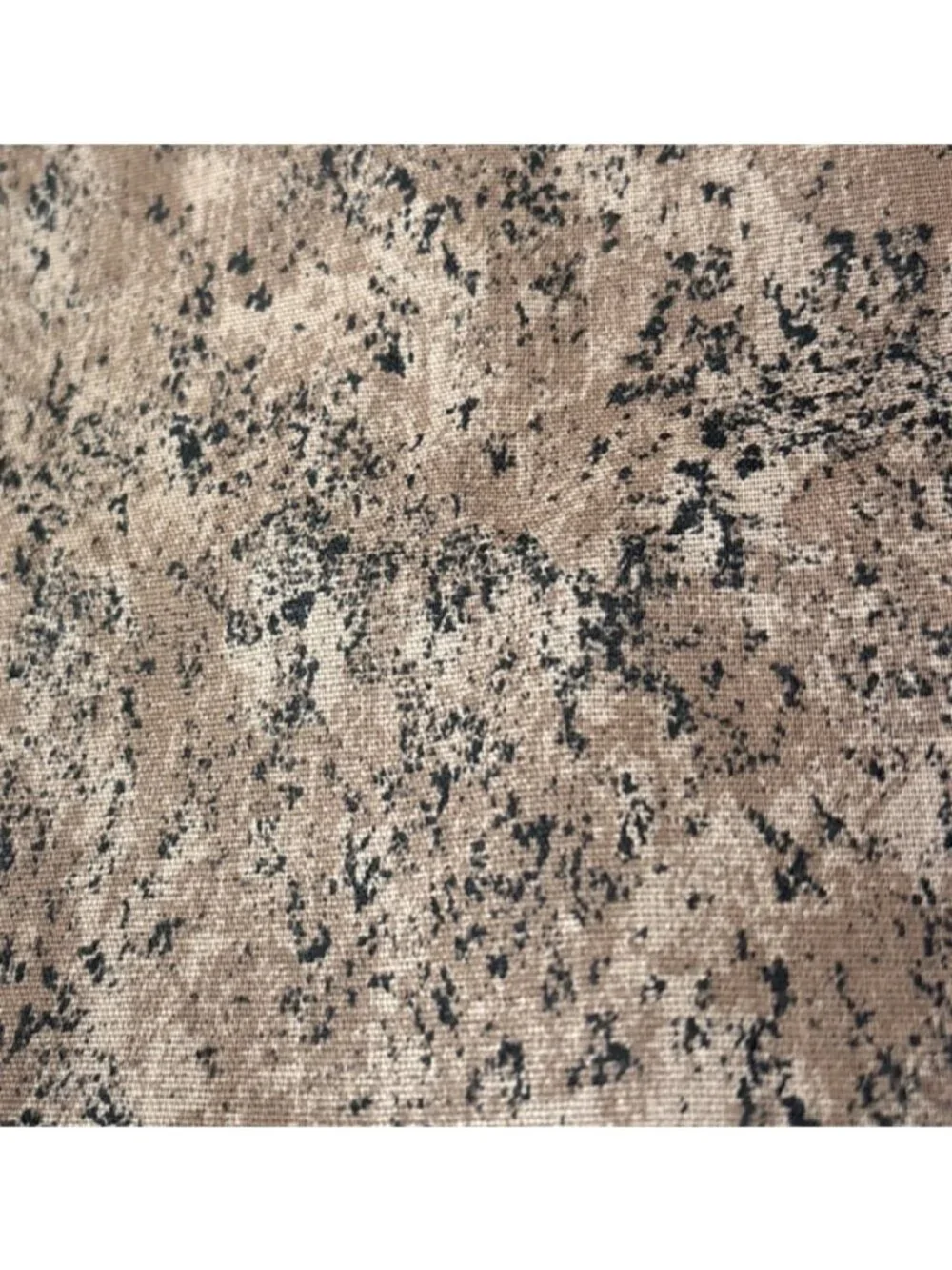 Brown & Black Abstract Cotton Fabric 20